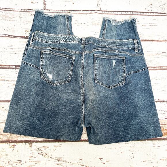 TORRID Bombshell Straight Premium Straight Ripped Distressed Jeans Sz 22 S - Picture 4 of 5